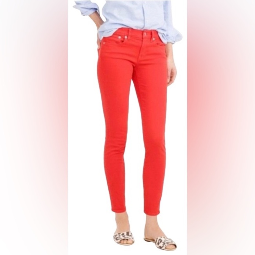 J.Crew Orange Toothpick Skinny Jeans